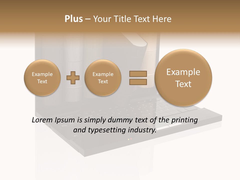 Hand Encyclopedia Symbol PowerPoint Template
