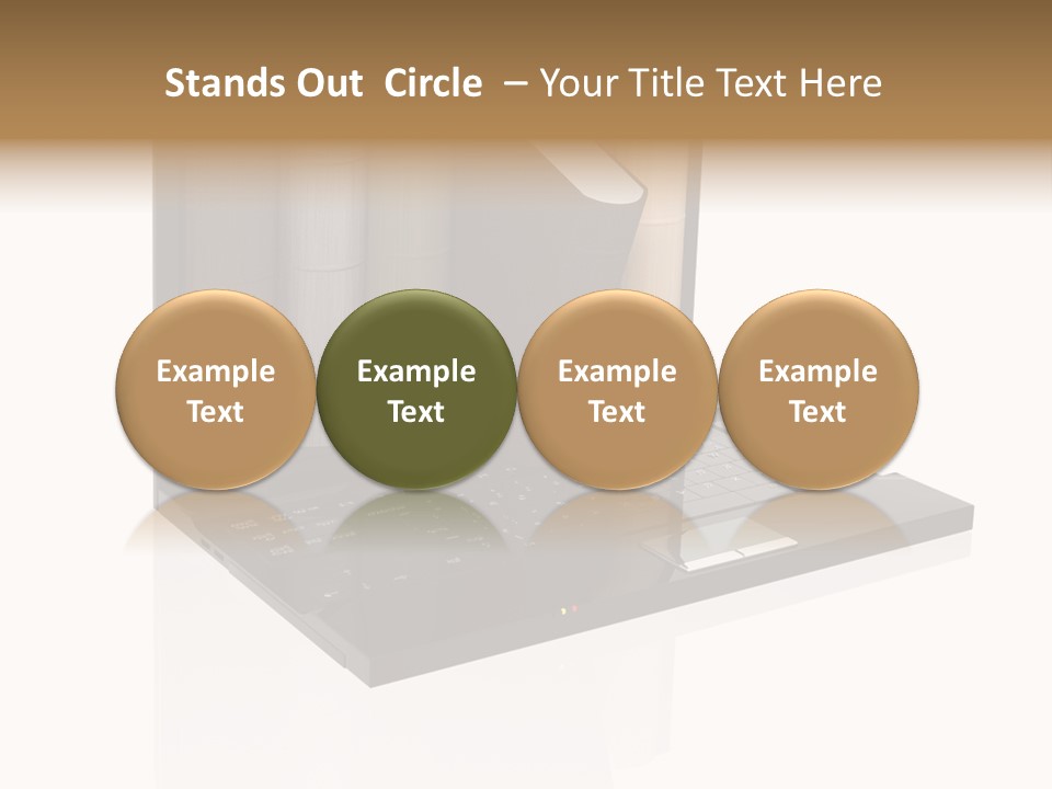 Hand Encyclopedia Symbol PowerPoint Template