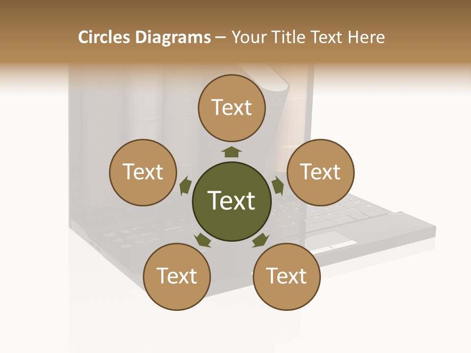 Hand Encyclopedia Symbol PowerPoint Template