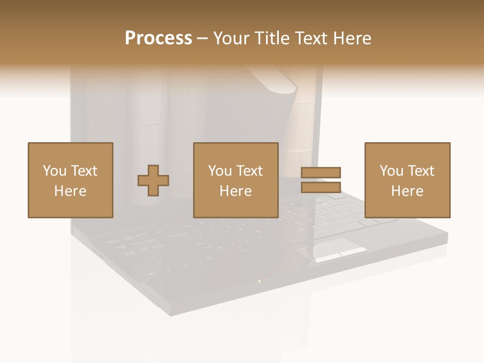 Hand Encyclopedia Symbol PowerPoint Template