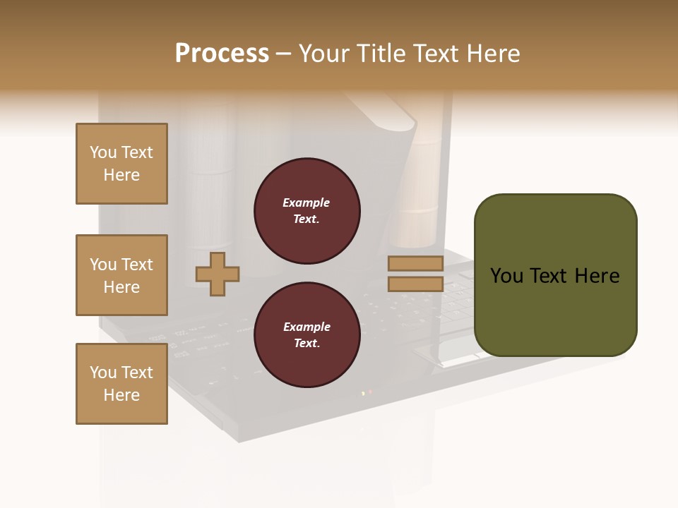 Hand Encyclopedia Symbol PowerPoint Template