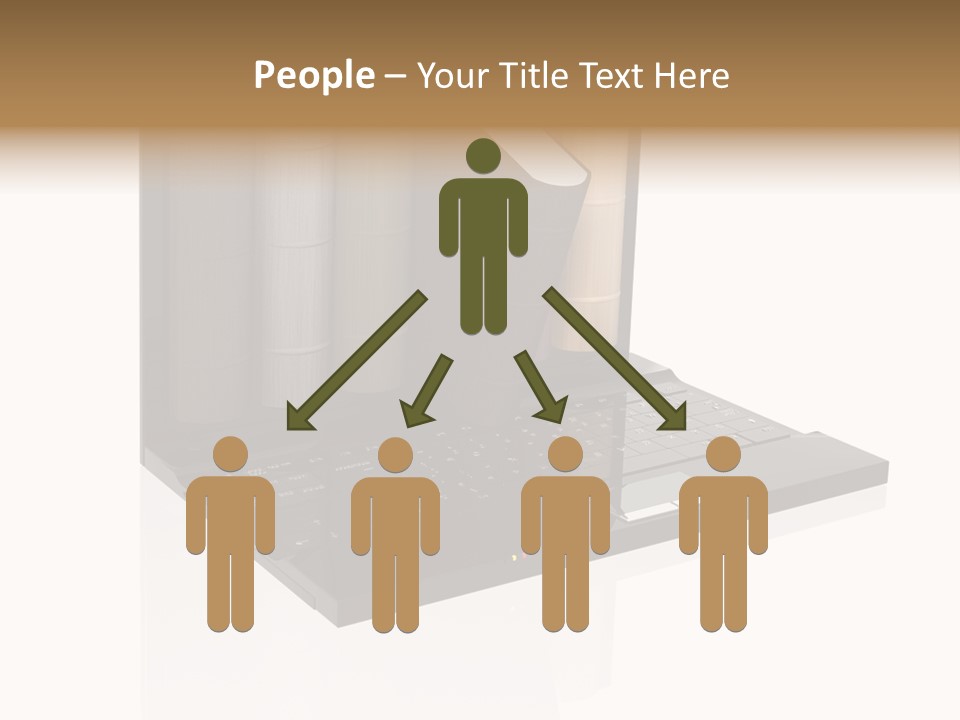 Hand Encyclopedia Symbol PowerPoint Template