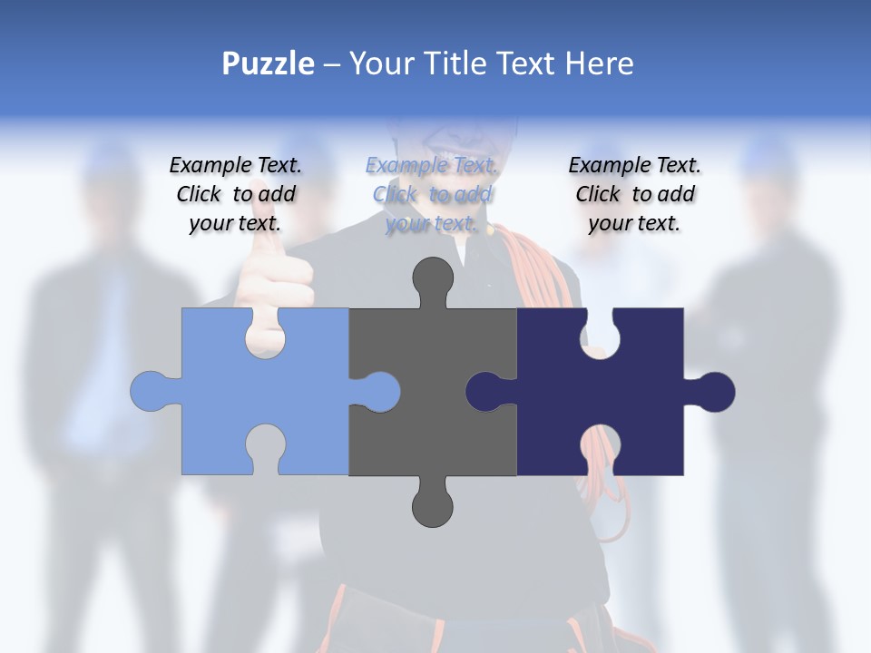 Manager Engineering Helmet PowerPoint Template