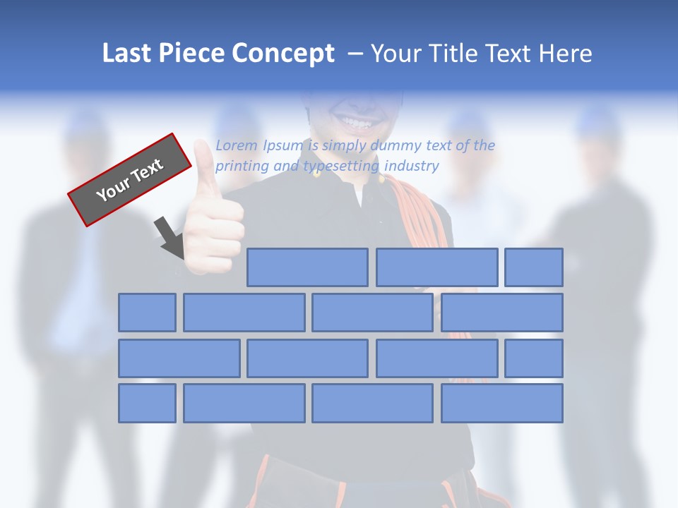 Manager Engineering Helmet PowerPoint Template