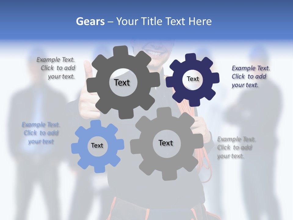 Manager Engineering Helmet PowerPoint Template