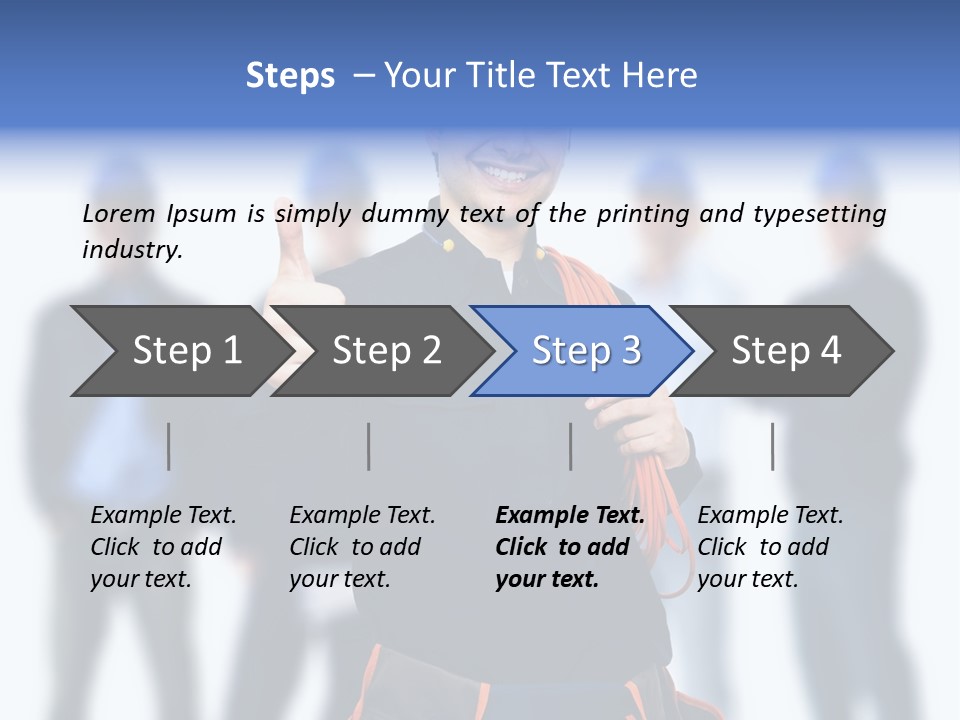 Manager Engineering Helmet PowerPoint Template
