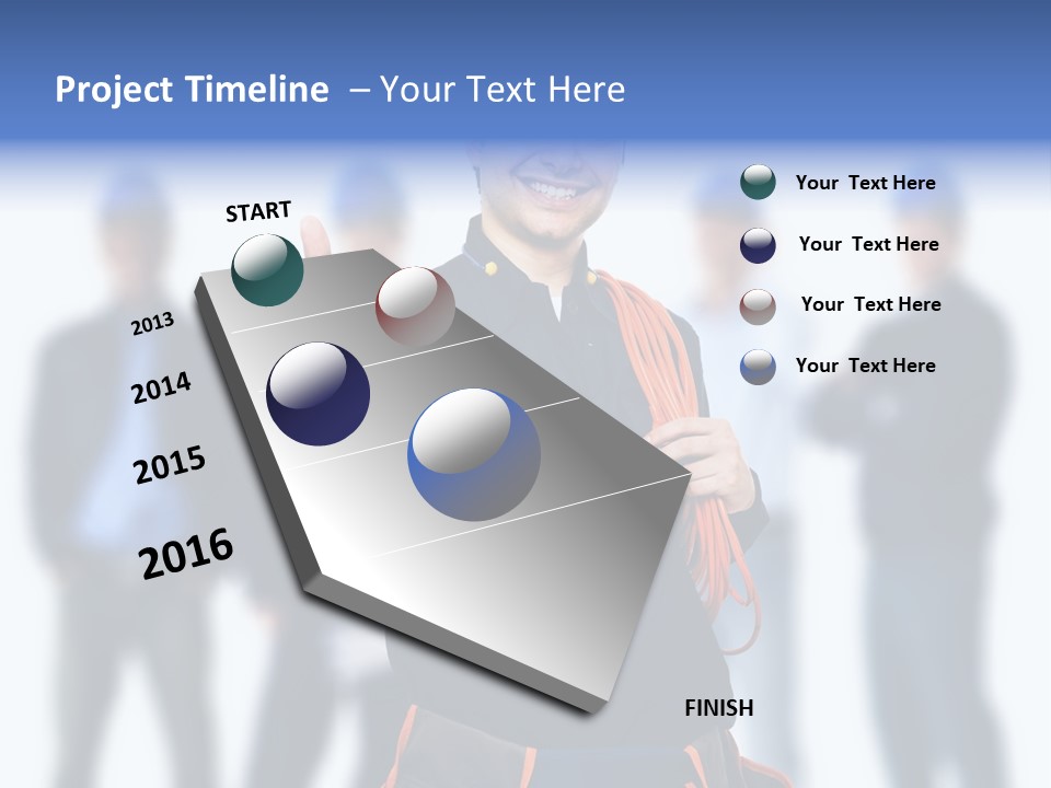 Manager Engineering Helmet PowerPoint Template