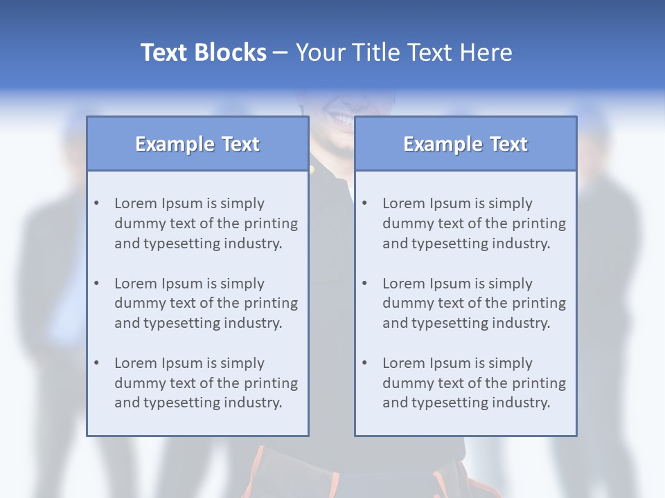 Manager Engineering Helmet PowerPoint Template