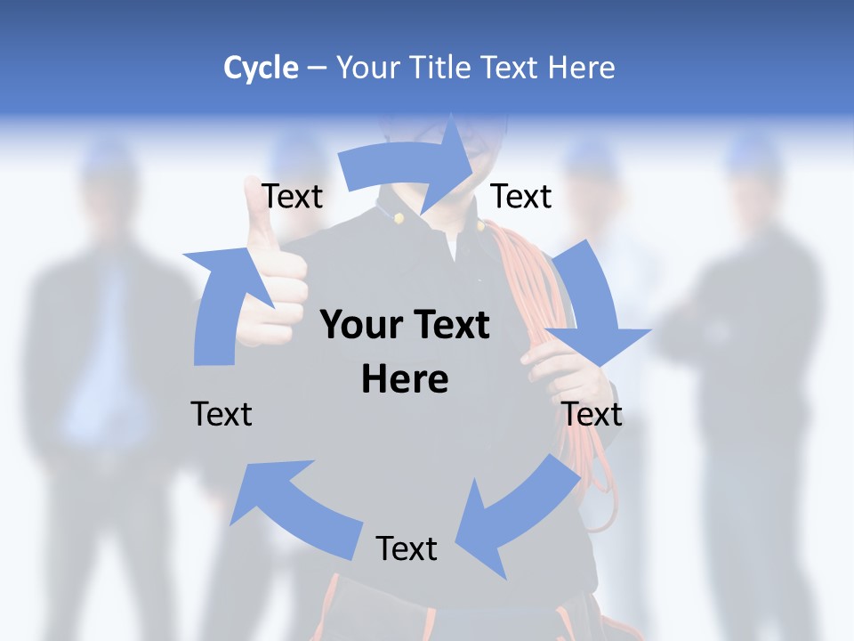 Manager Engineering Helmet PowerPoint Template