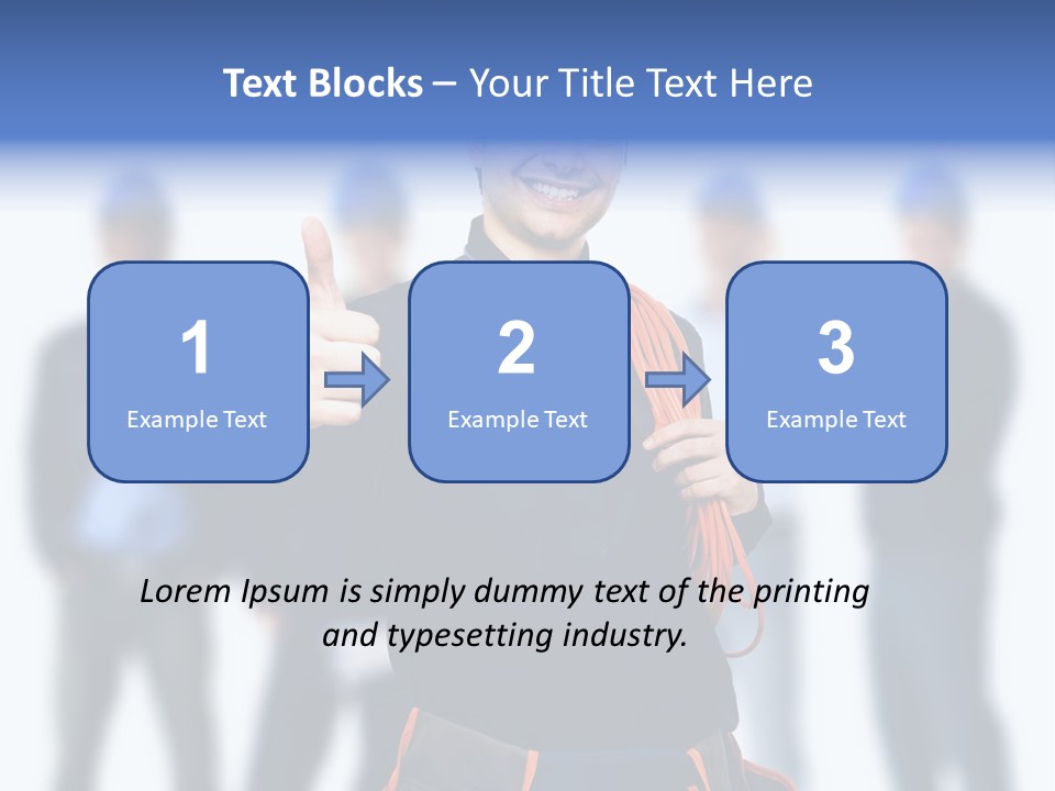 Manager Engineering Helmet PowerPoint Template