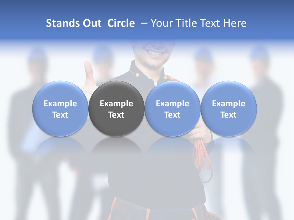 Manager Engineering Helmet PowerPoint Template