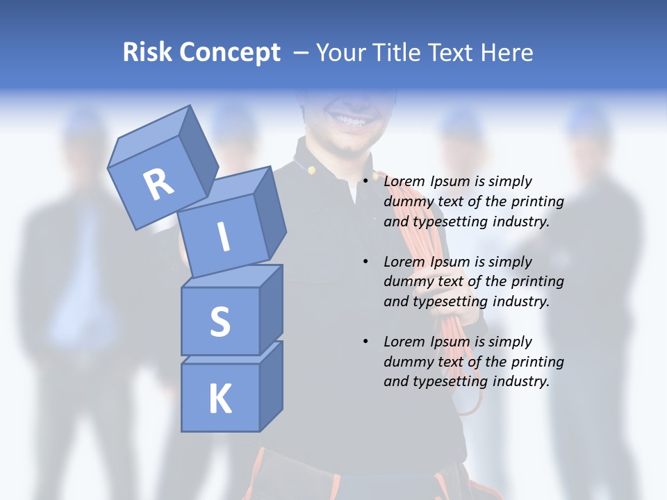 Manager Engineering Helmet PowerPoint Template