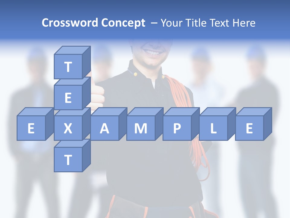 Manager Engineering Helmet PowerPoint Template