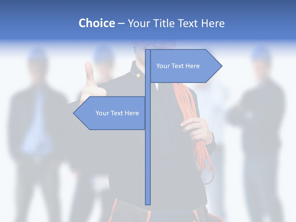 Manager Engineering Helmet PowerPoint Template