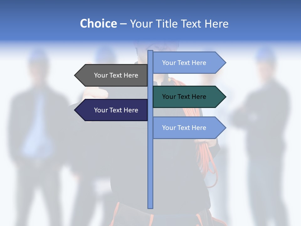 Manager Engineering Helmet PowerPoint Template