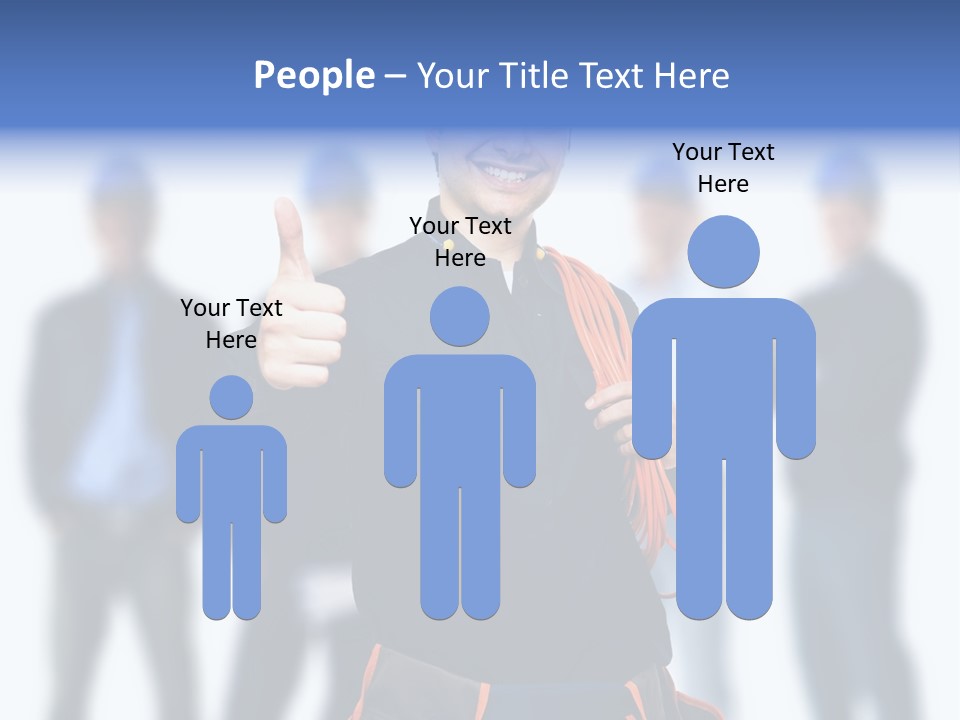 Manager Engineering Helmet PowerPoint Template