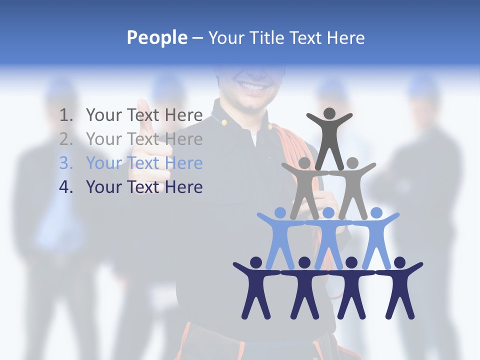 Manager Engineering Helmet PowerPoint Template