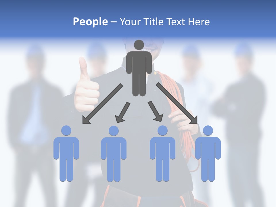 Manager Engineering Helmet PowerPoint Template