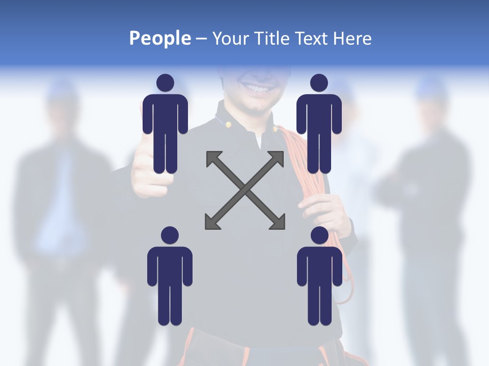 Manager Engineering Helmet PowerPoint Template