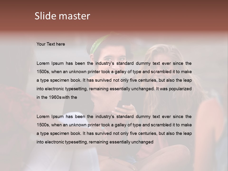 Female Friendship Talking PowerPoint Template