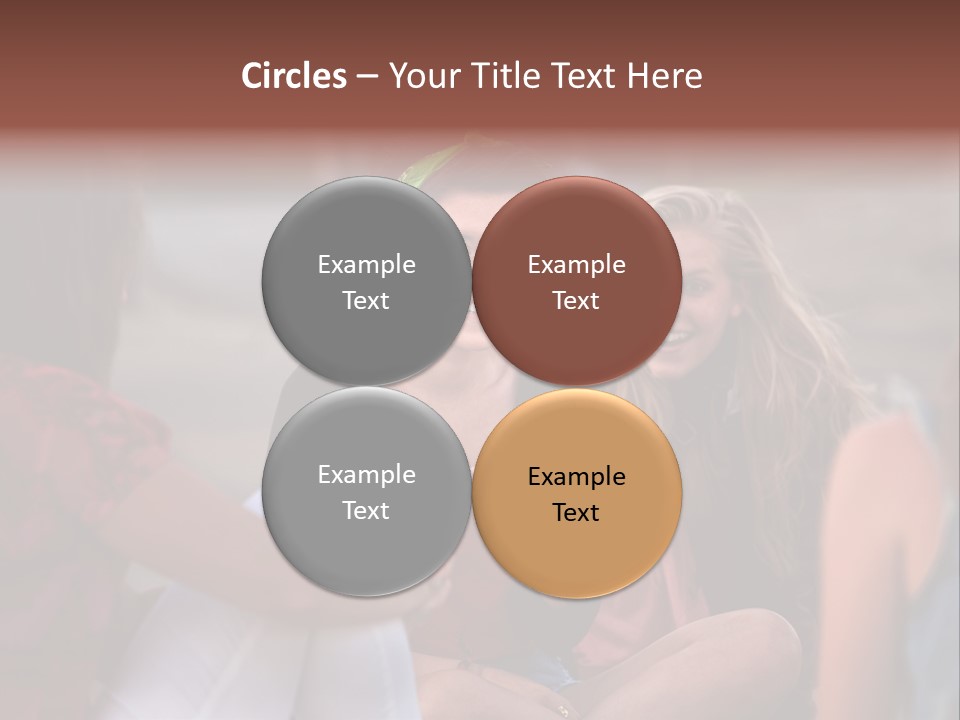 Female Friendship Talking PowerPoint Template