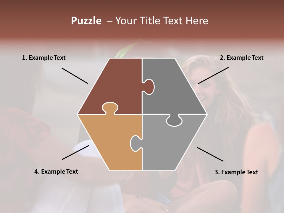 Female Friendship Talking PowerPoint Template