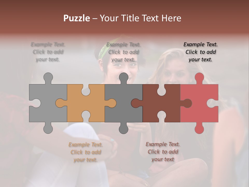 Female Friendship Talking PowerPoint Template