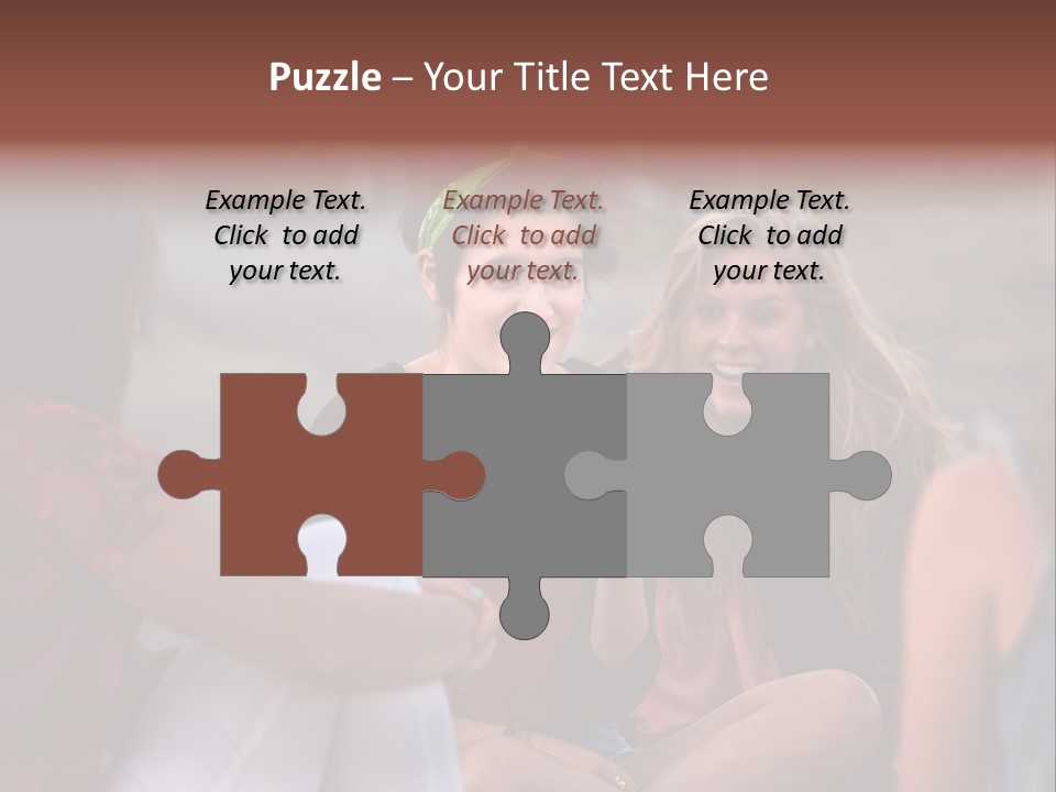 Female Friendship Talking PowerPoint Template