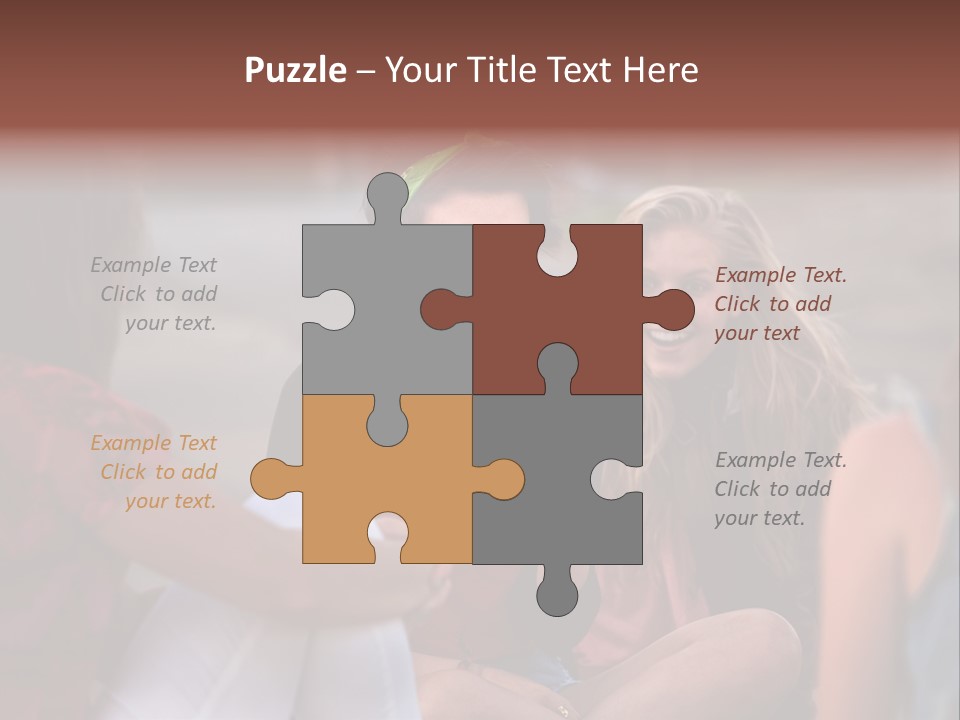 Female Friendship Talking PowerPoint Template