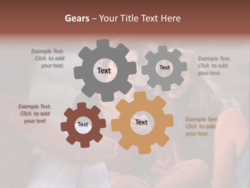 Female Friendship Talking PowerPoint Template