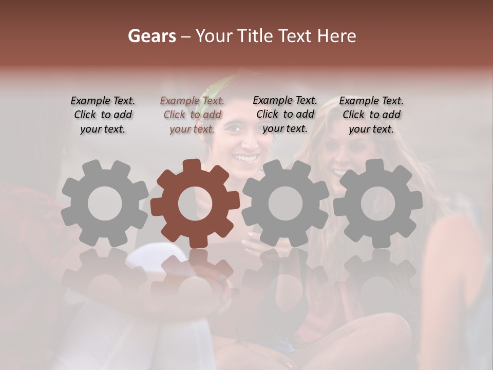 Female Friendship Talking PowerPoint Template
