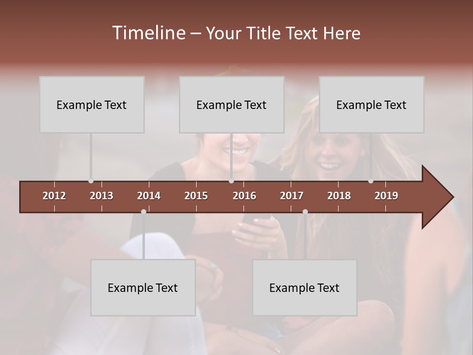 Female Friendship Talking PowerPoint Template