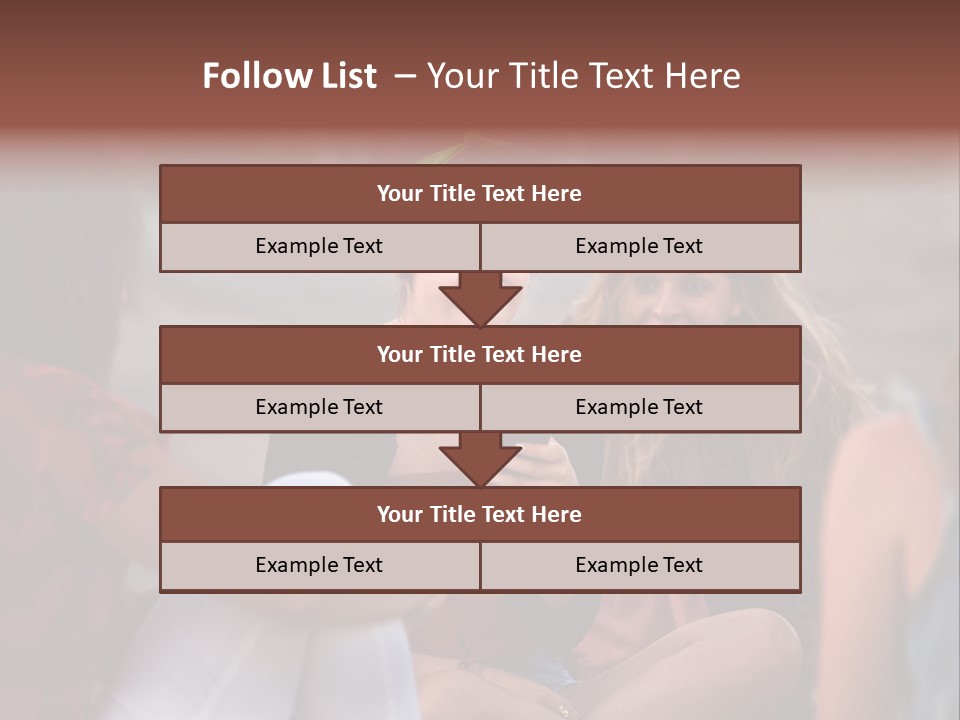 Female Friendship Talking PowerPoint Template