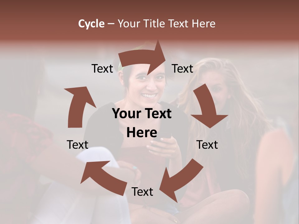 Female Friendship Talking PowerPoint Template