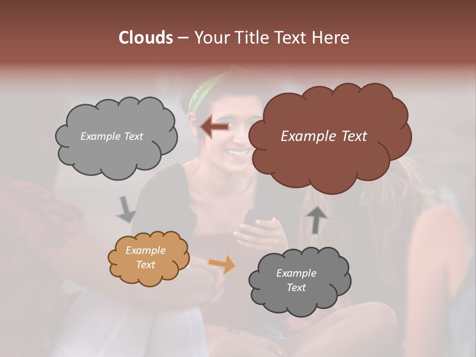 Female Friendship Talking PowerPoint Template