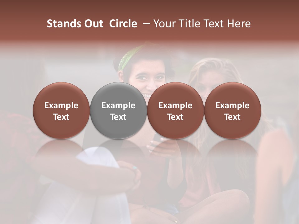 Female Friendship Talking PowerPoint Template