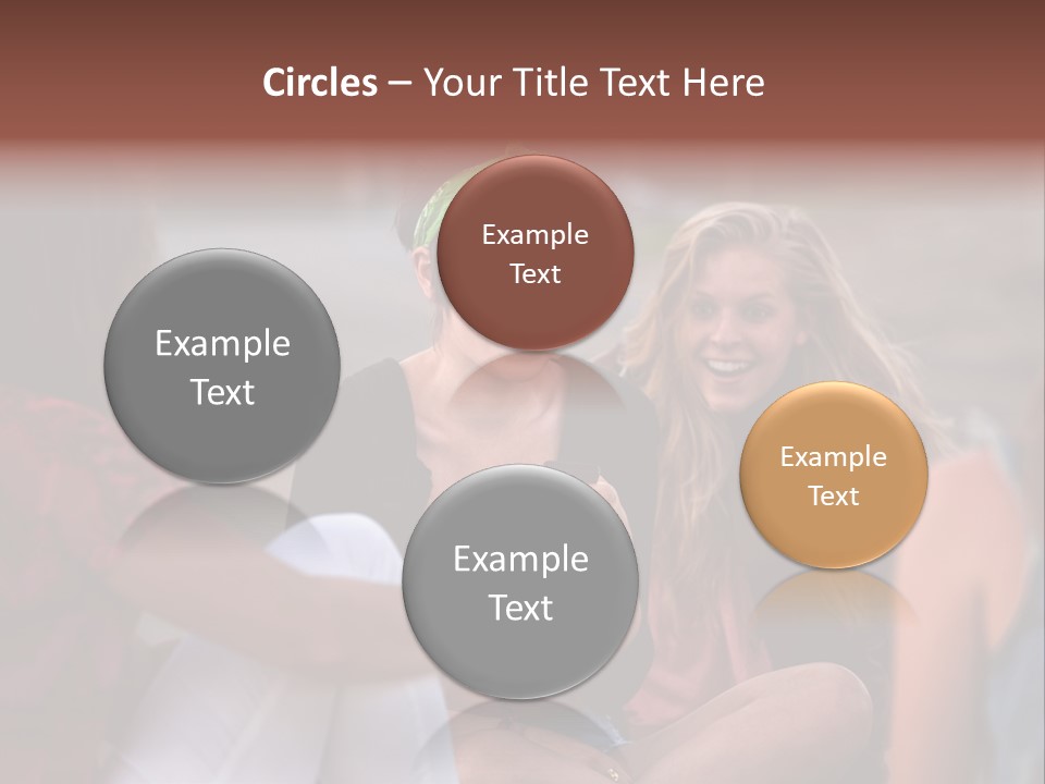 Female Friendship Talking PowerPoint Template