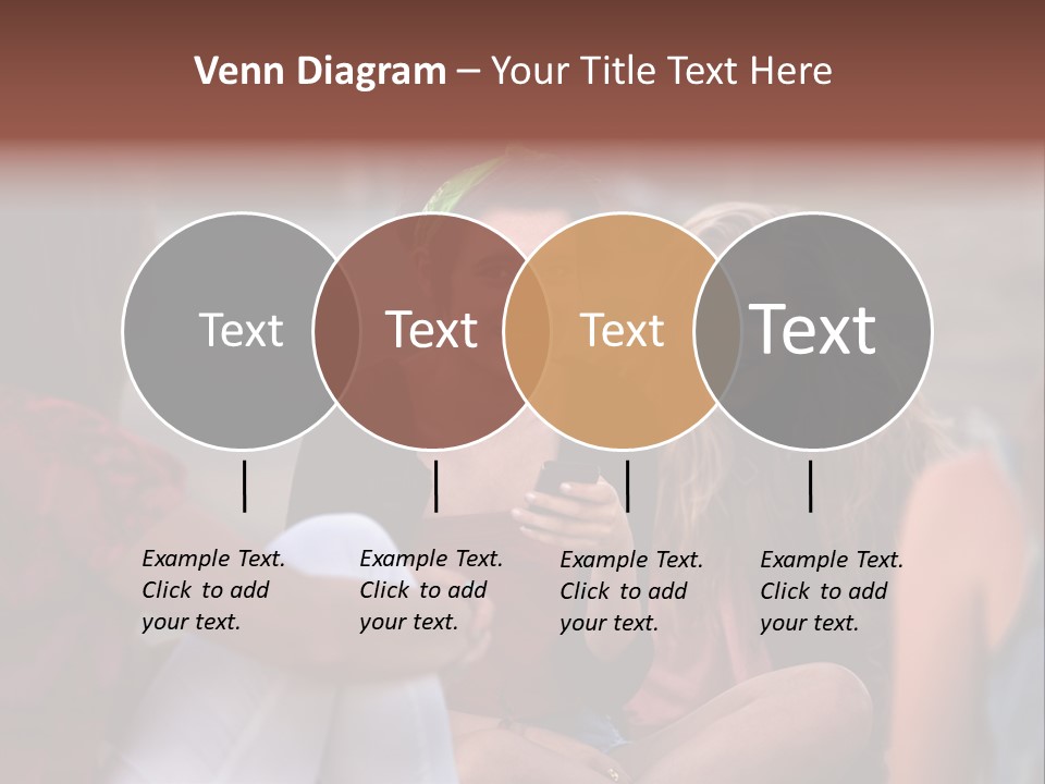 Female Friendship Talking PowerPoint Template