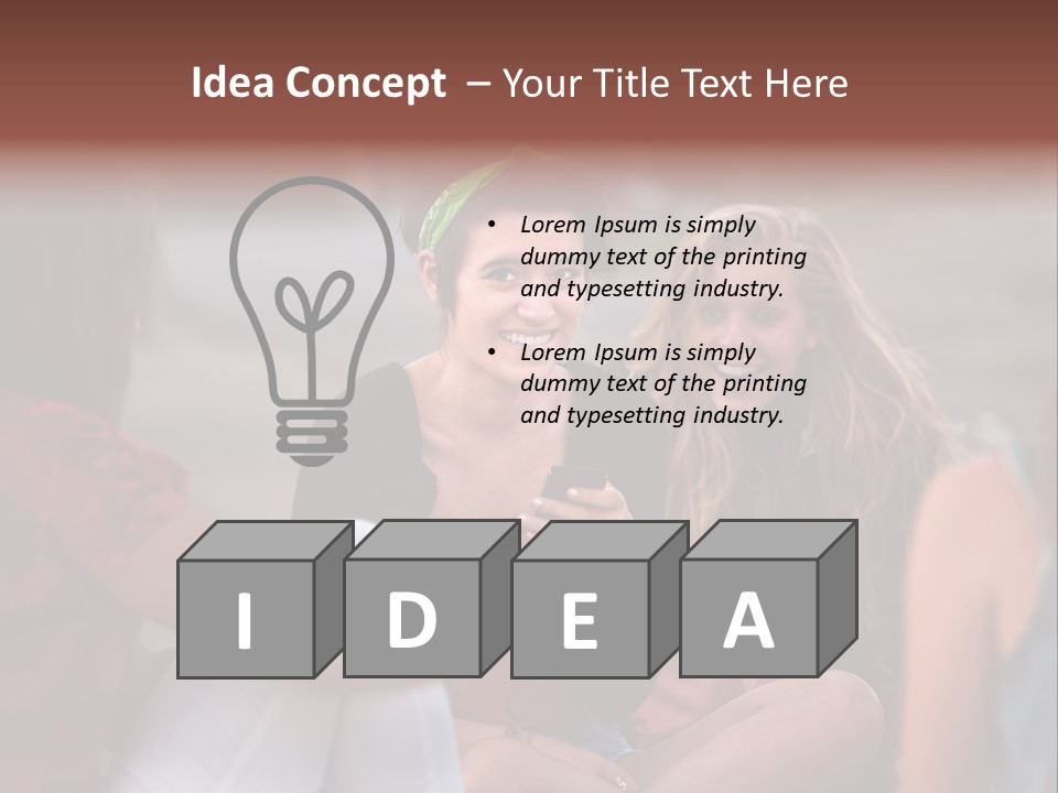 Female Friendship Talking PowerPoint Template
