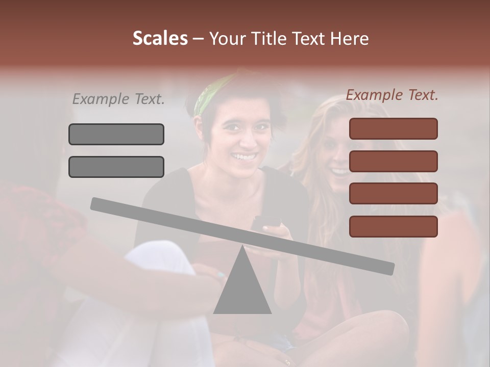 Female Friendship Talking PowerPoint Template