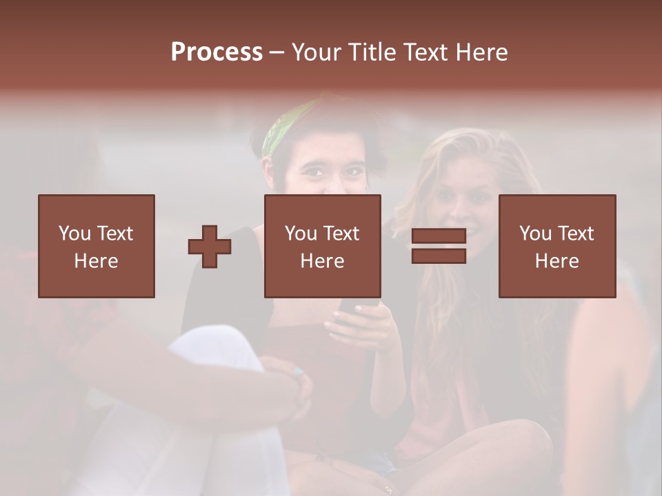 Female Friendship Talking PowerPoint Template