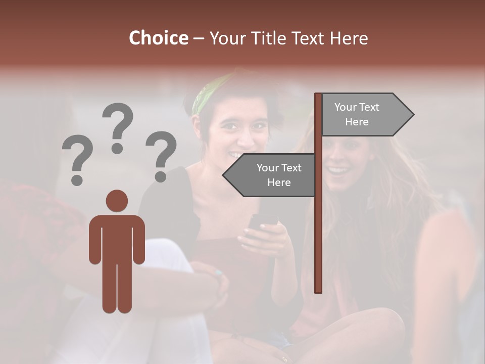 Female Friendship Talking PowerPoint Template