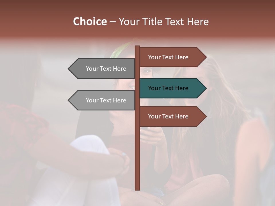 Female Friendship Talking PowerPoint Template