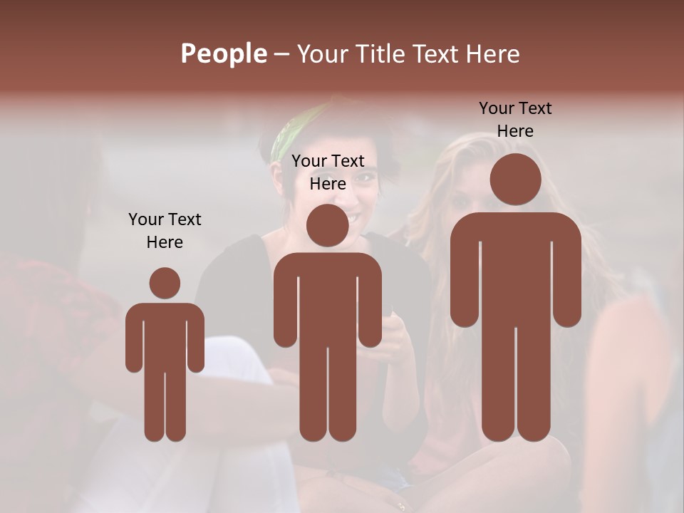 Female Friendship Talking PowerPoint Template