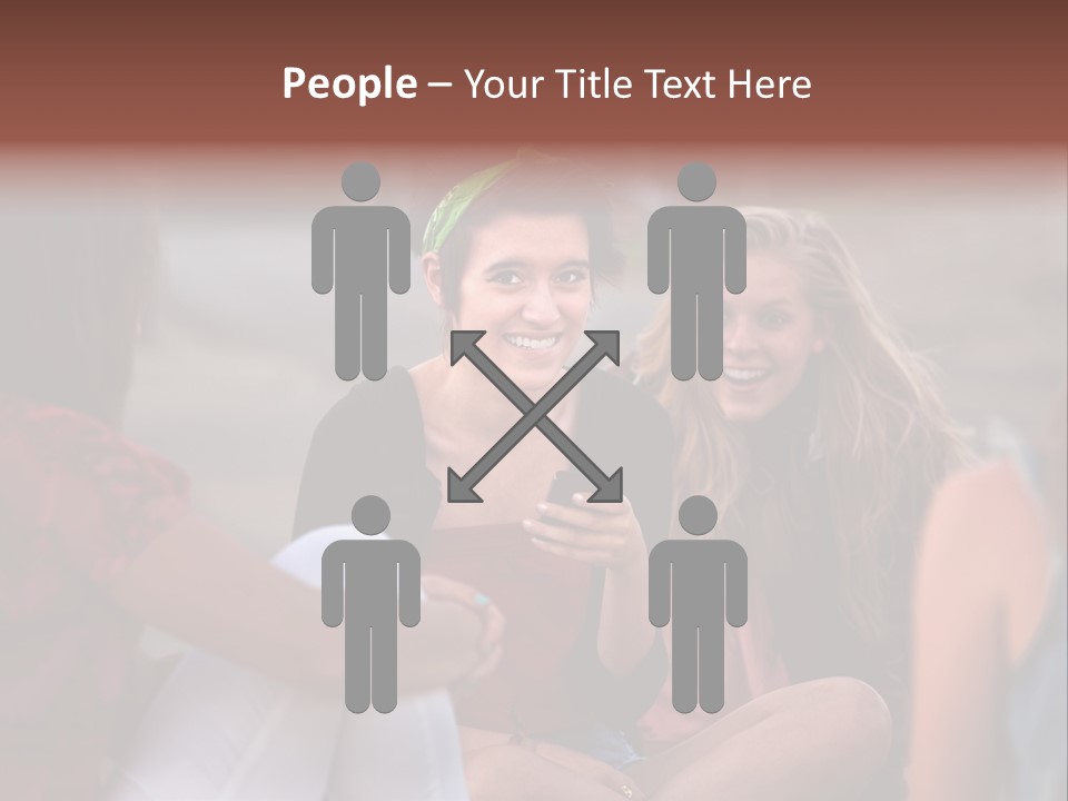 Female Friendship Talking PowerPoint Template