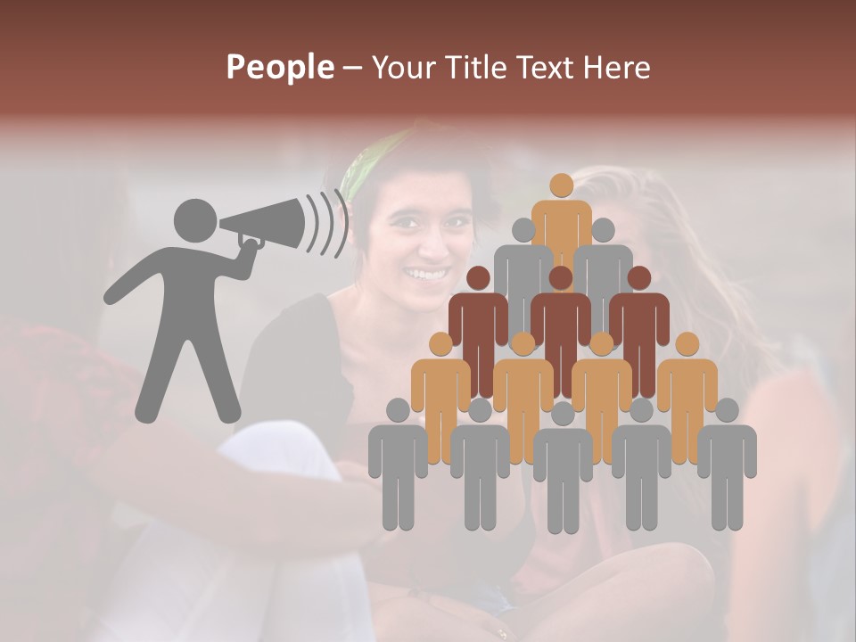 Female Friendship Talking PowerPoint Template