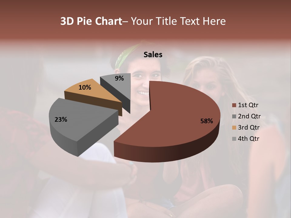 Female Friendship Talking PowerPoint Template