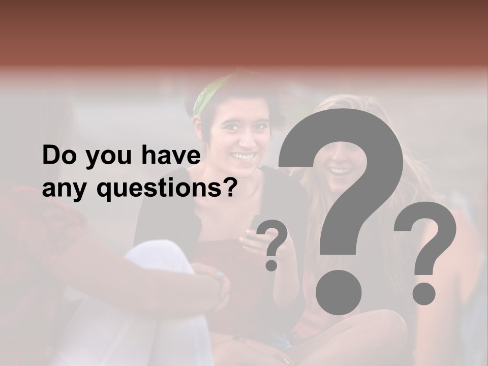 Female Friendship Talking PowerPoint Template