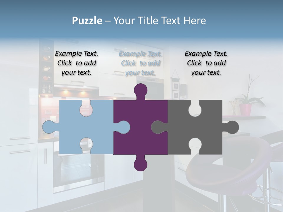 White Condo Sink PowerPoint Template