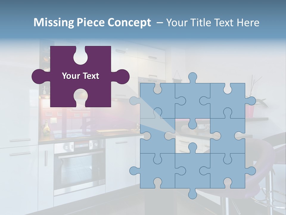 White Condo Sink PowerPoint Template